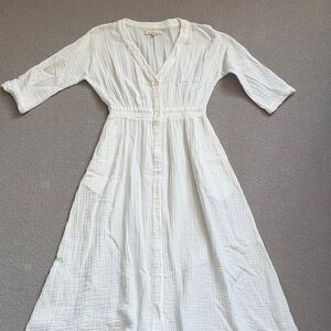 XiRENA gauze long white dress.